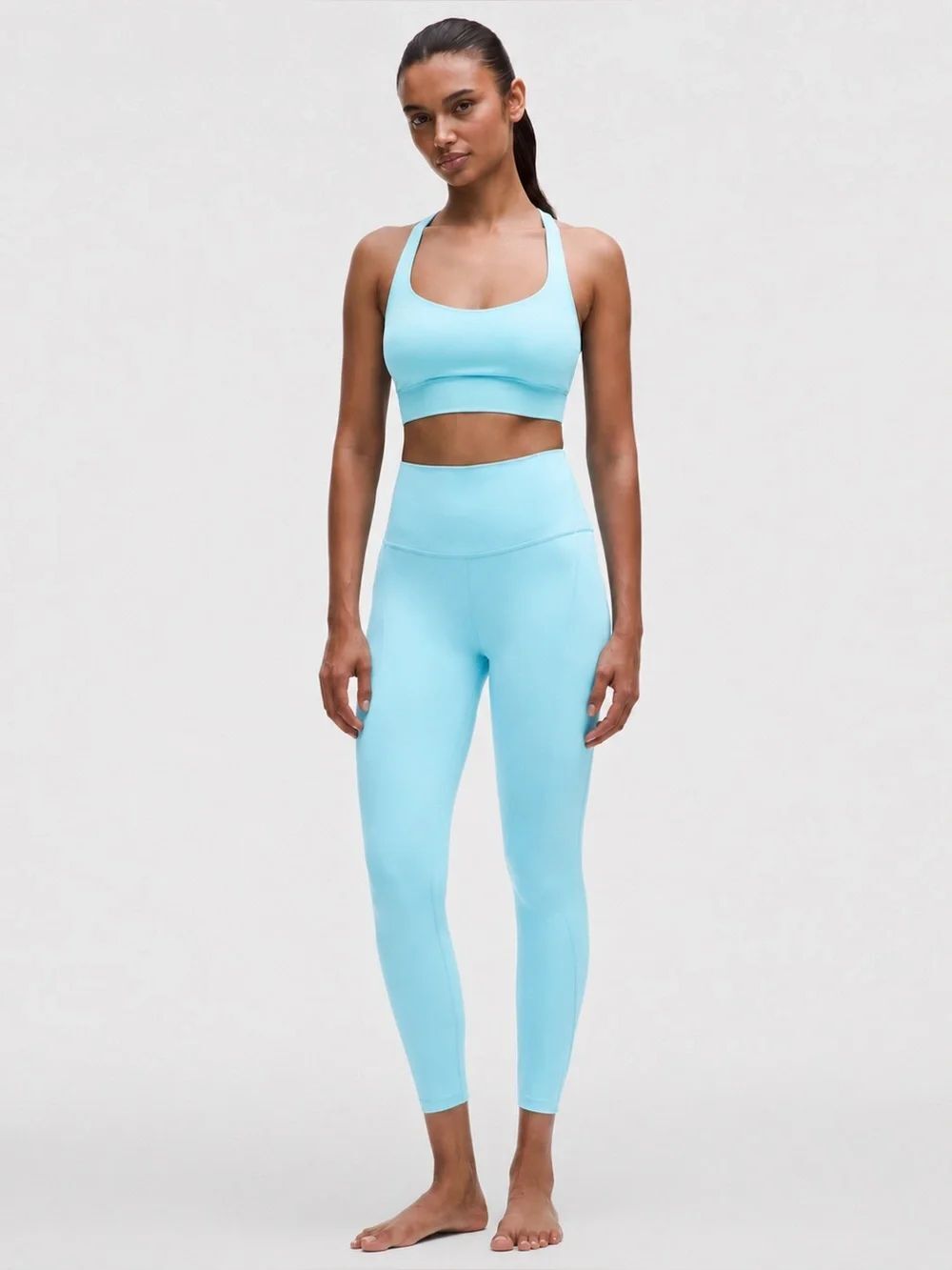NWT Lululemon Align™ High-Rise Pant 25” with Pockets – Icing Blue (ICBU)